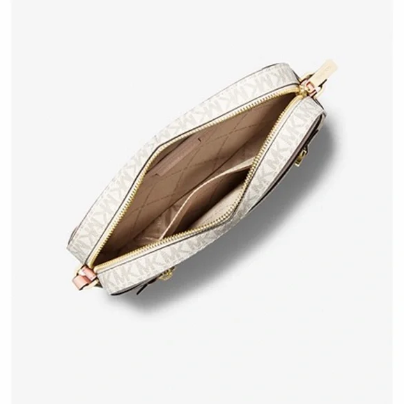 michael kors jet set large logo crossbody bag - Picture 3 of 5